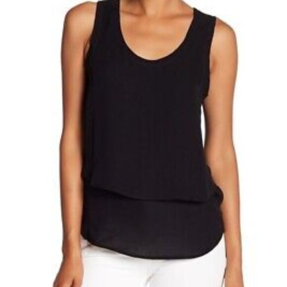 NWT Veronica Beard Raw Edge Silk Tank